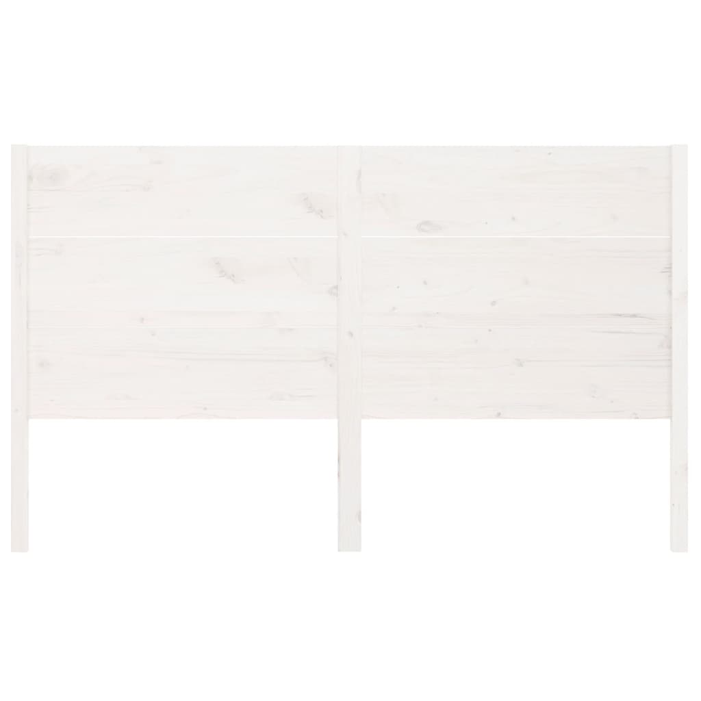 Hoofdbord 206X4X00 Cm Massief Grenenhout 206 x 100 cm Wit