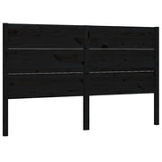 Hoofdbord 206x4x100 cm massief grenenhout zwart