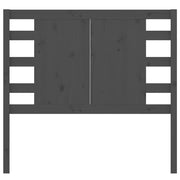 Hoofdbord 81x4x100 cm massief grenenhout grijs