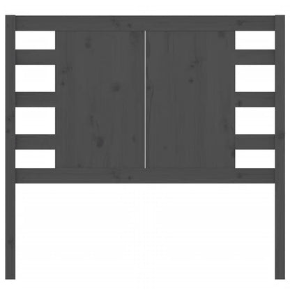 Hoofdbord 96X4X00 Cm Massief Grenenhout 96 x 100 cm Grijs