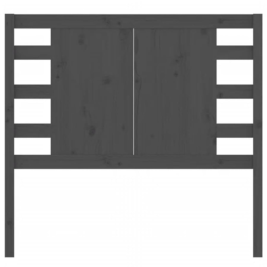 Hoofdbord 96X4X00 Cm Massief Grenenhout 96 x 100 cm Grijs