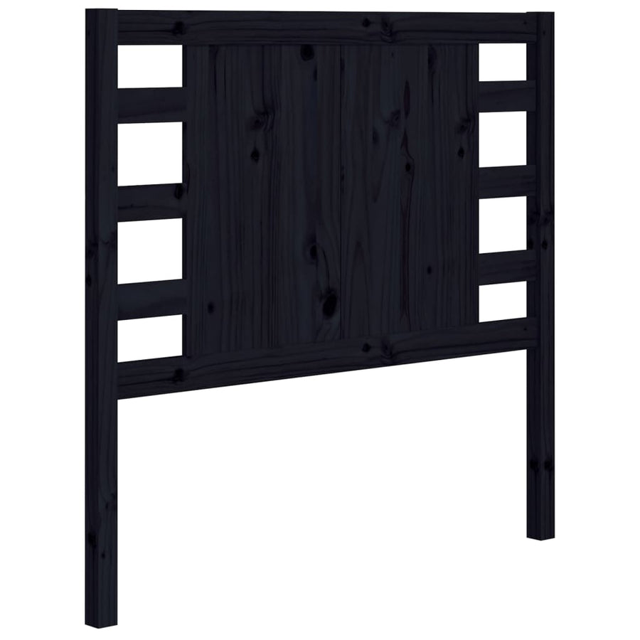 Hoofdbord 96X4X00 Cm Massief Grenenhout 96 x 100 cm Zwart