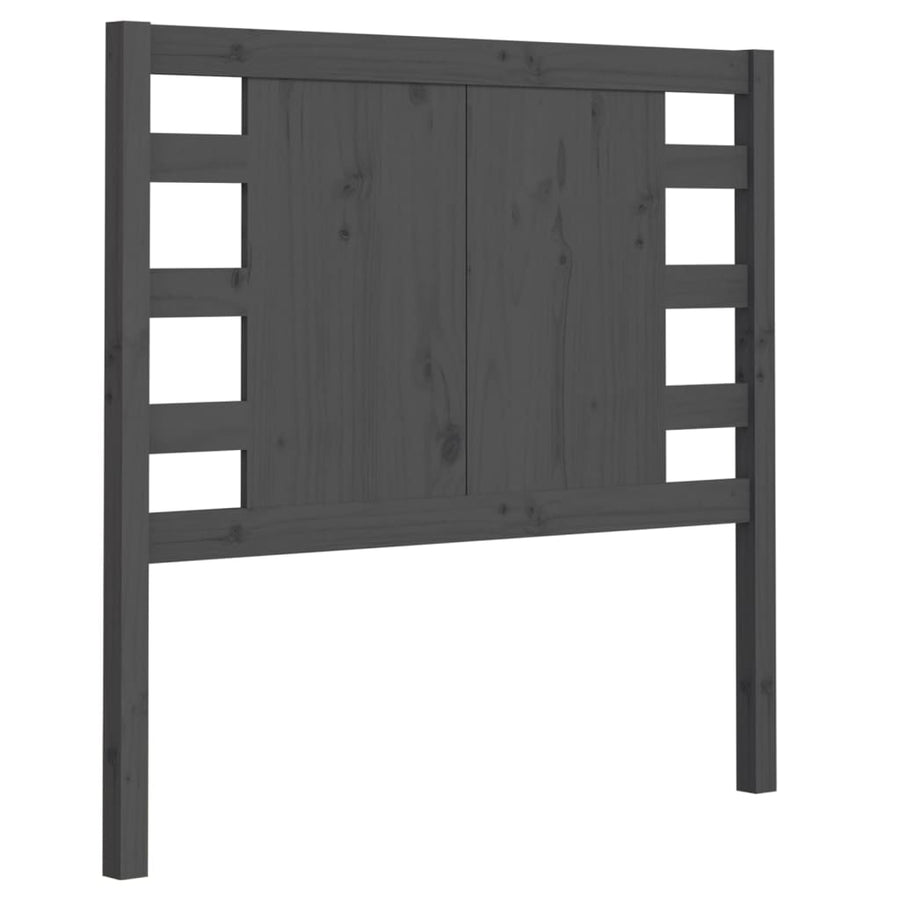 Hoofdbord 06X4X00 Cm Massief Grenenhout 106 x 100 cm Grijs