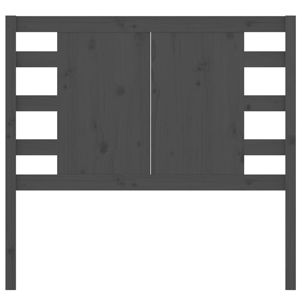 Hoofdbord 06X4X00 Cm Massief Grenenhout 106 x 100 cm Grijs