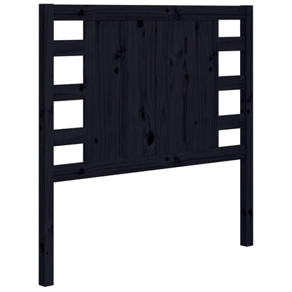 Hoofdbord 06X4X00 Cm Massief Grenenhout 106 x 100 cm Zwart