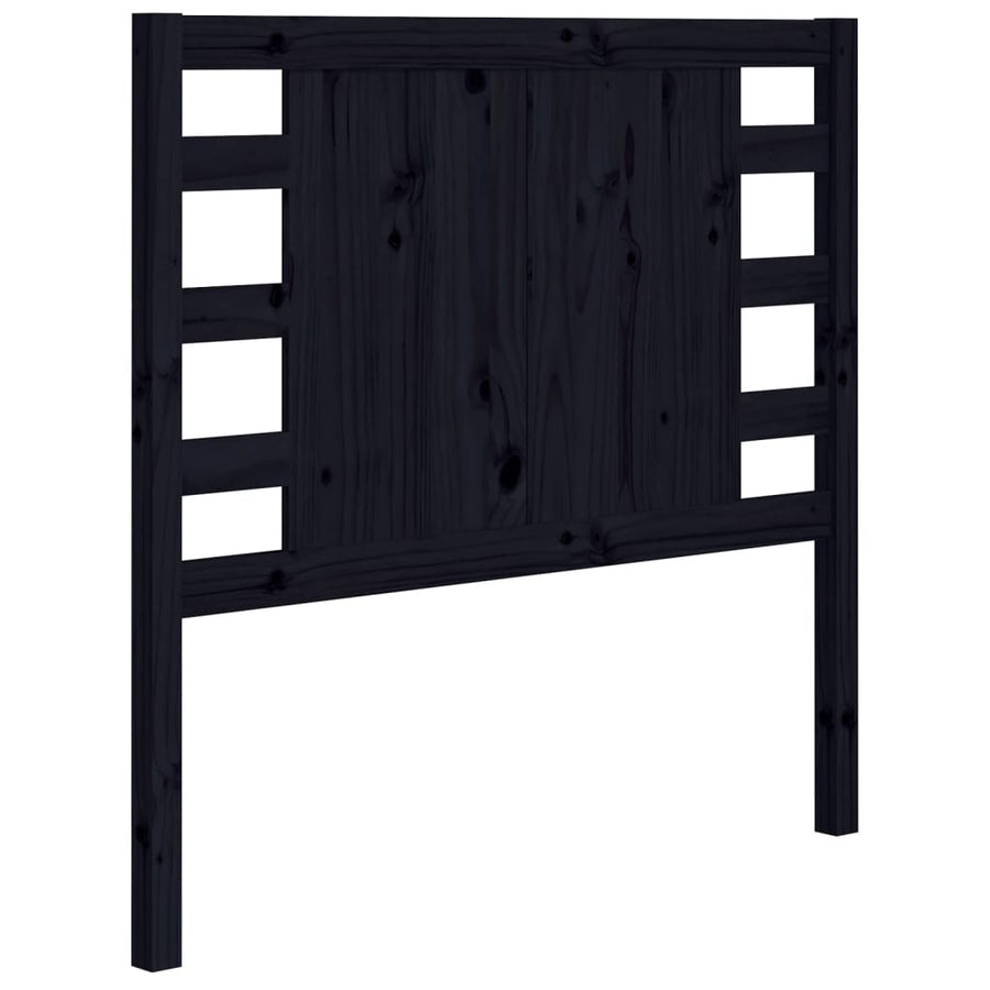 Hoofdbord 06X4X00 Cm Massief Grenenhout 106 x 100 cm Zwart
