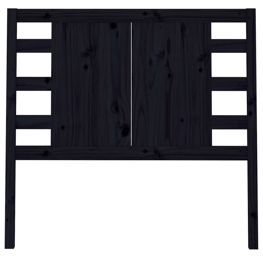 Hoofdbord 06X4X00 Cm Massief Grenenhout 106 x 100 cm Zwart