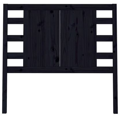 Hoofdbord 06X4X00 Cm Massief Grenenhout 106 x 100 cm Zwart