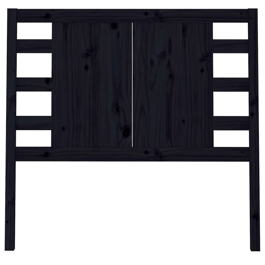 Hoofdbord 06X4X00 Cm Massief Grenenhout 106 x 100 cm Zwart