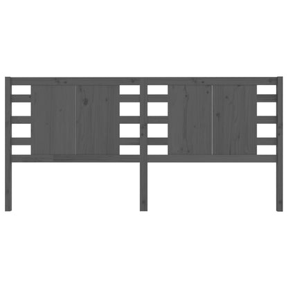 Hoofdbord 26X4X00 Cm Massief Grenenhout 126 x 100 cm Grijs
