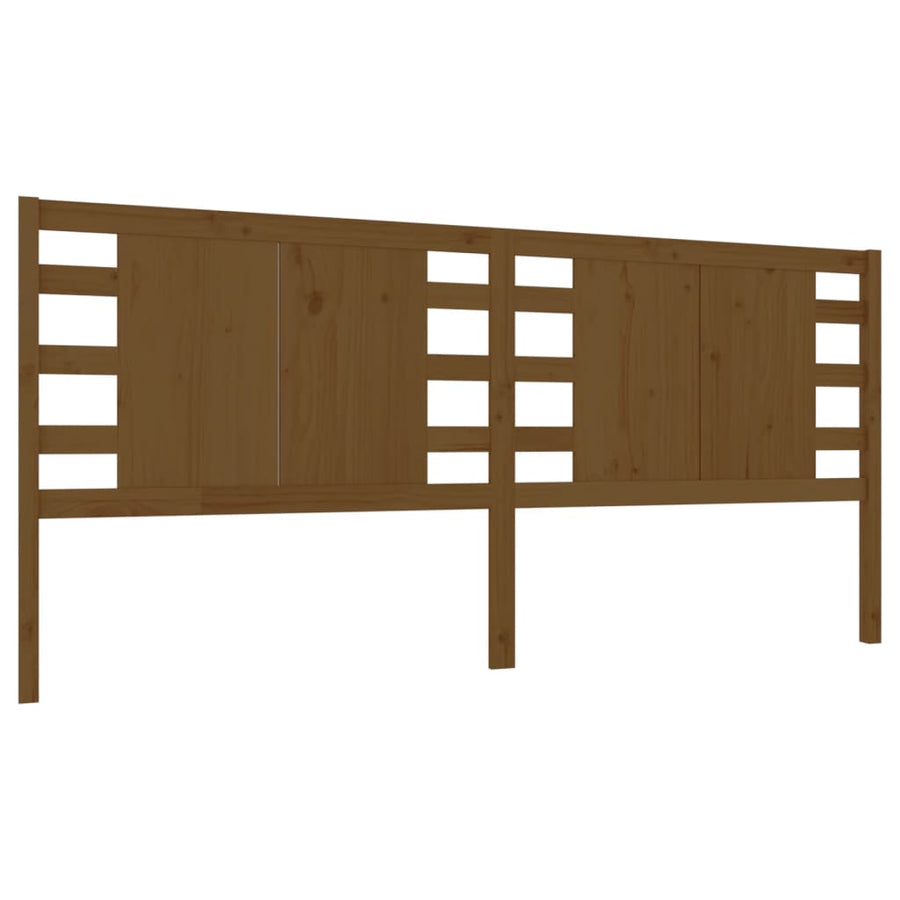 Hoofdbord 26X4X00 Cm Massief Grenenhout 126 x 100 cm Honingbruin