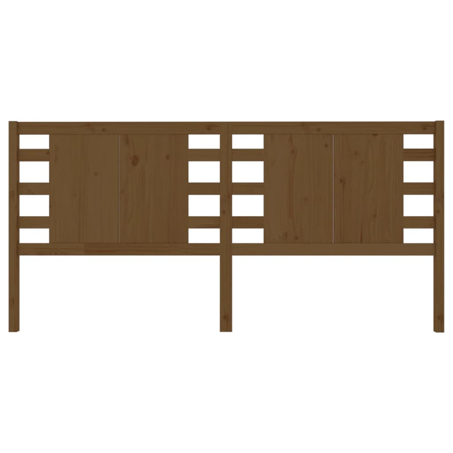 Hoofdbord 26X4X00 Cm Massief Grenenhout 126 x 100 cm Honingbruin