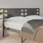 Headboard 146x4x100 cm solid pine wood grey