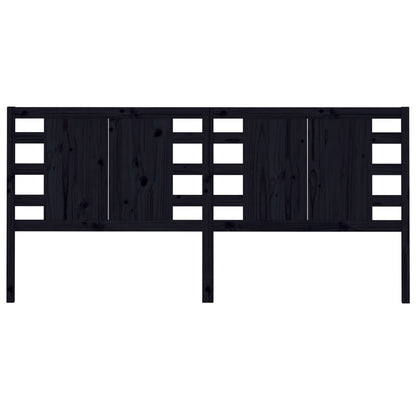 Hoofdbord 206X4X00 Cm Massief Grenenhout 206 x 100 cm Zwart