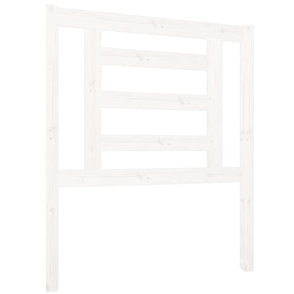 Hoofdbord 81X4X100 Cm Massief Grenenhout Wit