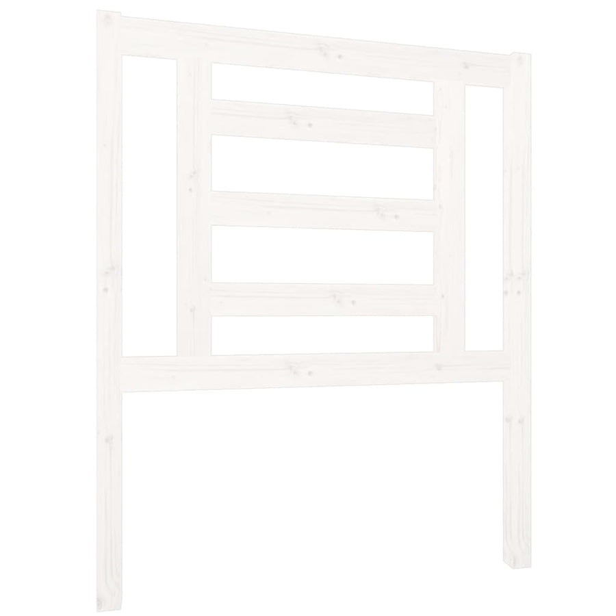 Hoofdbord 81X4X100 Cm Massief Grenenhout Wit