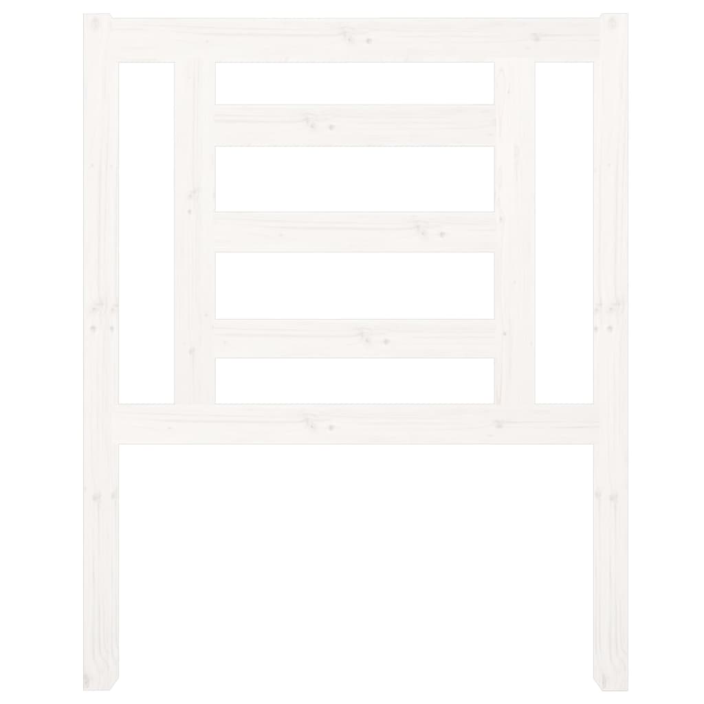 Hoofdbord 81X4X100 Cm Massief Grenenhout Wit