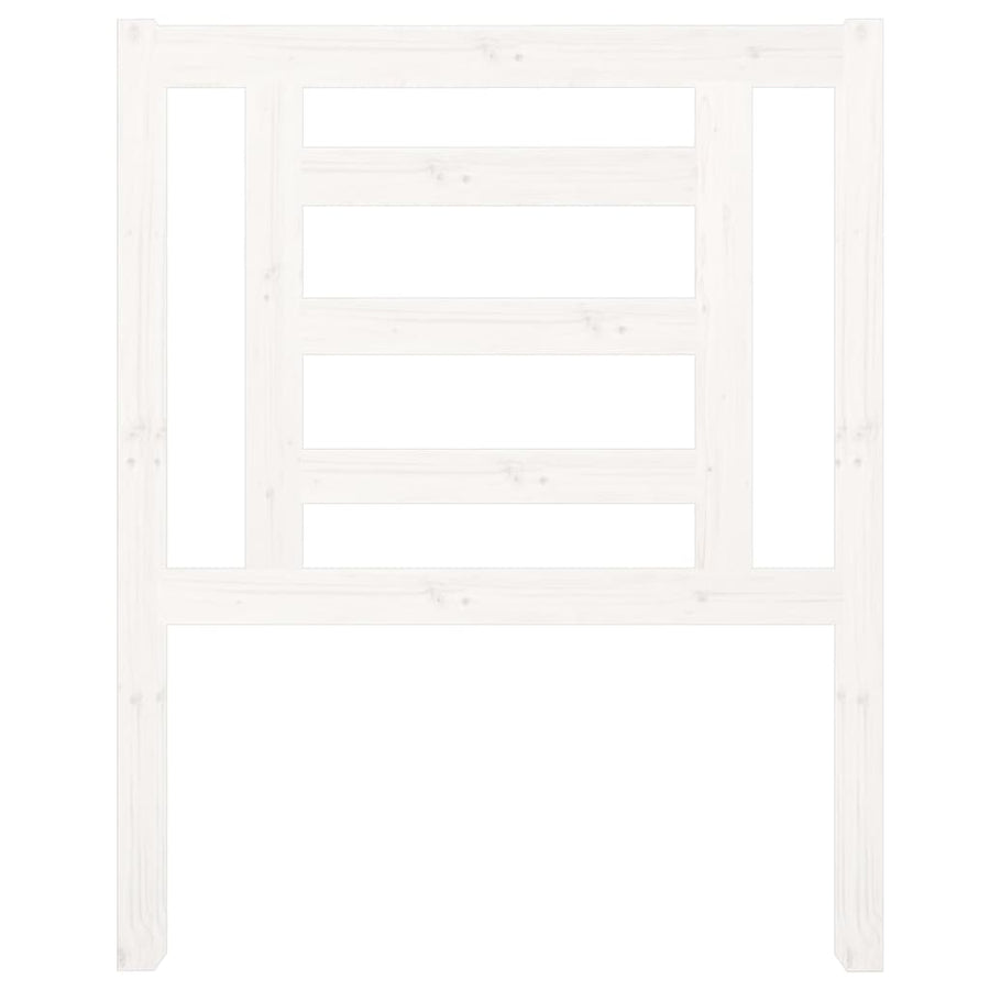 Hoofdbord 81X4X100 Cm Massief Grenenhout Wit