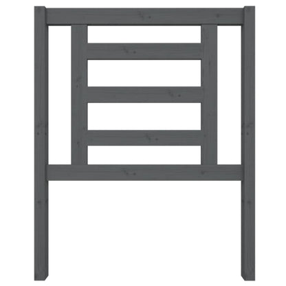 Hoofdbord 81X4X100 Cm Massief Grenenhout Grijs