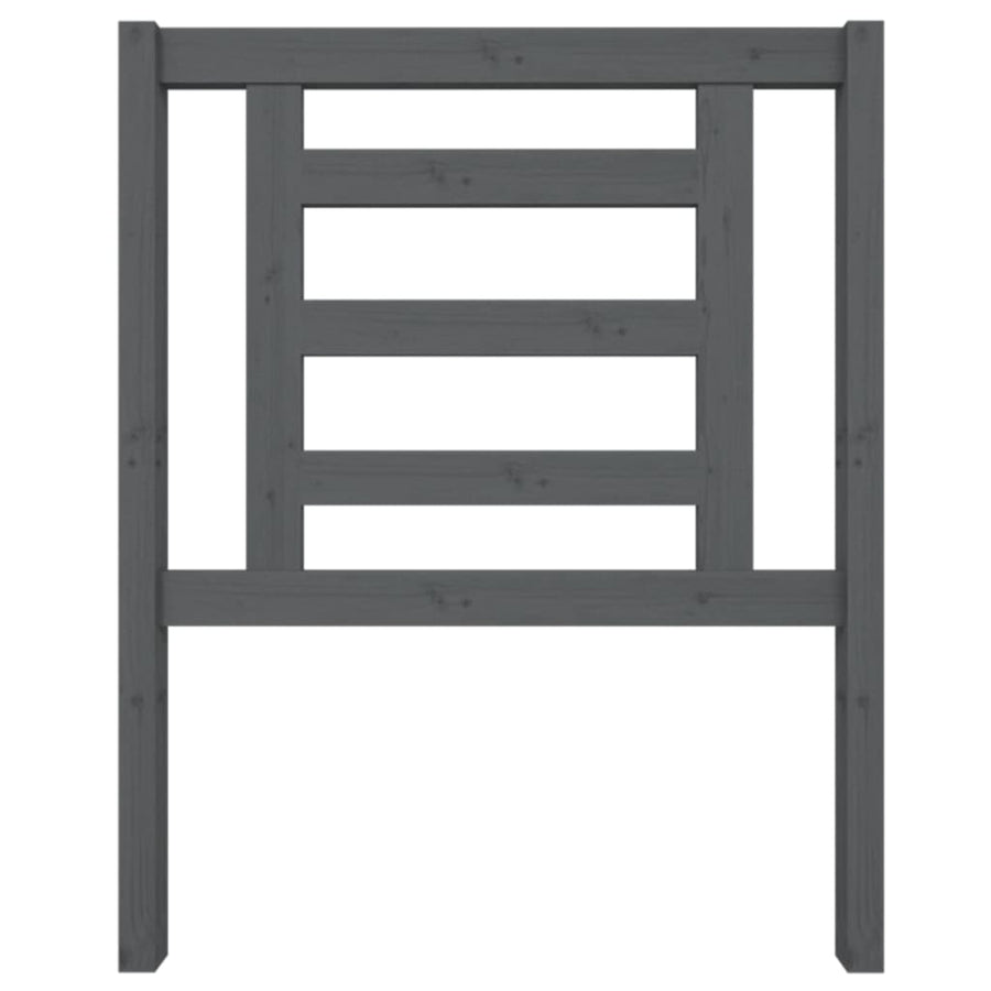 Hoofdbord 81X4X100 Cm Massief Grenenhout Grijs
