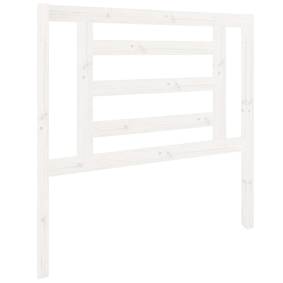Hoofdbord 96X4X100 Cm Massief Grenenhout Wit