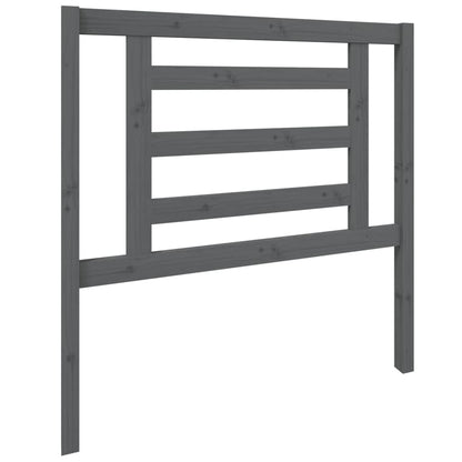 Hoofdbord 96X4X100 Cm Massief Grenenhout Grijs