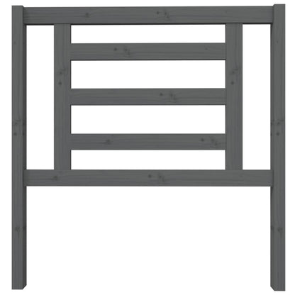 Hoofdbord 96X4X100 Cm Massief Grenenhout Grijs