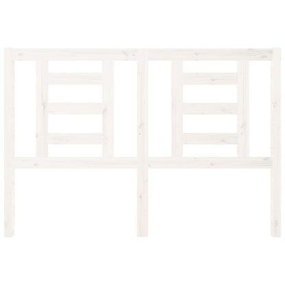 Hoofdbord 126X4X100 Cm Massief Grenenhout Wit