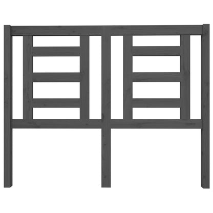 Hoofdbord 126X4X100 Cm Massief Grenenhout Grijs
