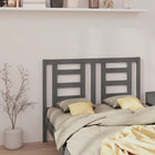 Headboard 126x4x100 cm solid pine grey