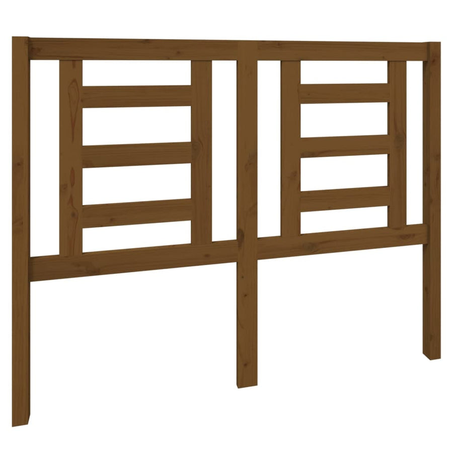 Hoofdbord 126X4X100 Cm Massief Grenenhout Honingbruin