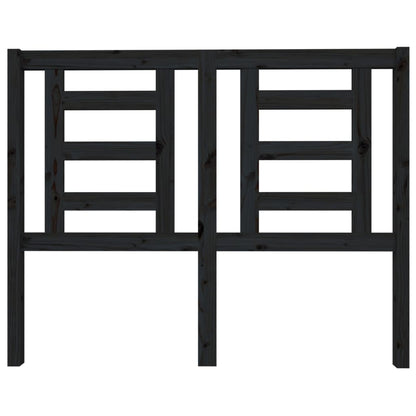 Hoofdbord 126X4X100 Cm Massief Grenenhout Zwart