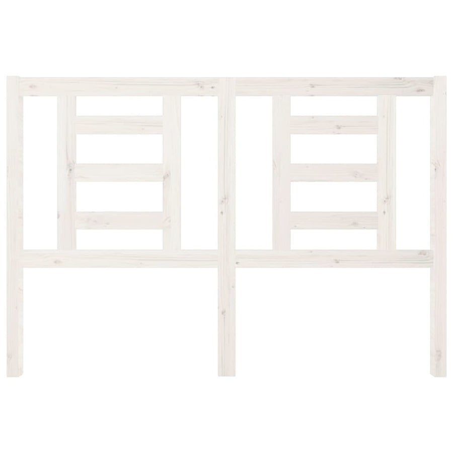 Hoofdbord 146X4X100 Cm Massief Grenenhout Wit