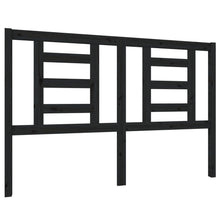 Hoofdbord 146X4X100 Cm Massief Grenenhout Zwart