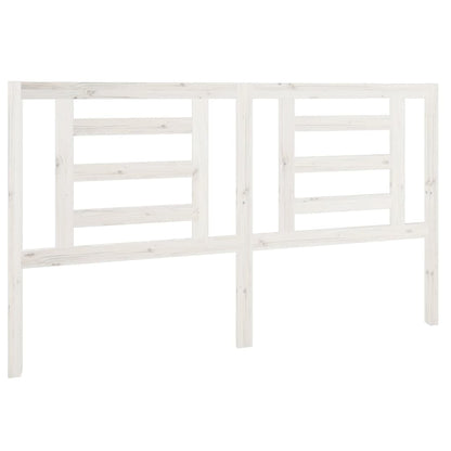 Hoofdbord 166X4X100 Cm Massief Grenenhout Wit
