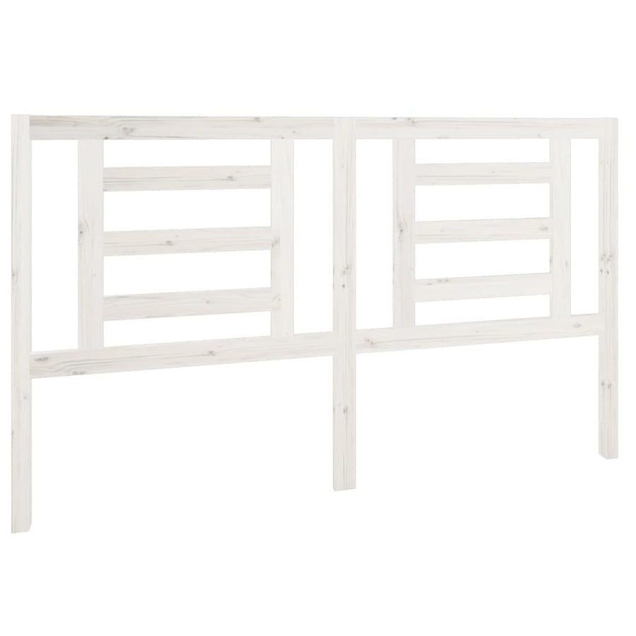 Hoofdbord 166X4X100 Cm Massief Grenenhout Wit