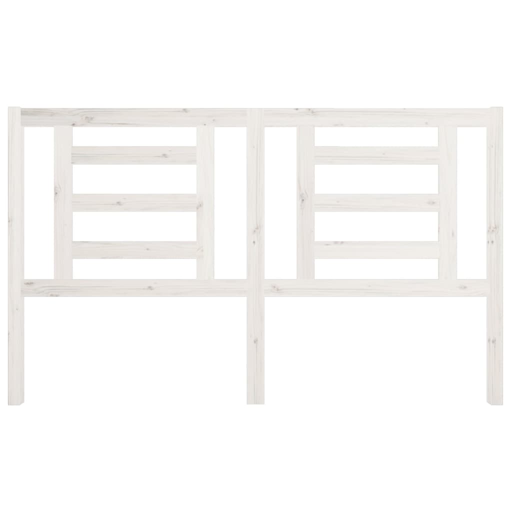 Hoofdbord 166X4X100 Cm Massief Grenenhout Wit