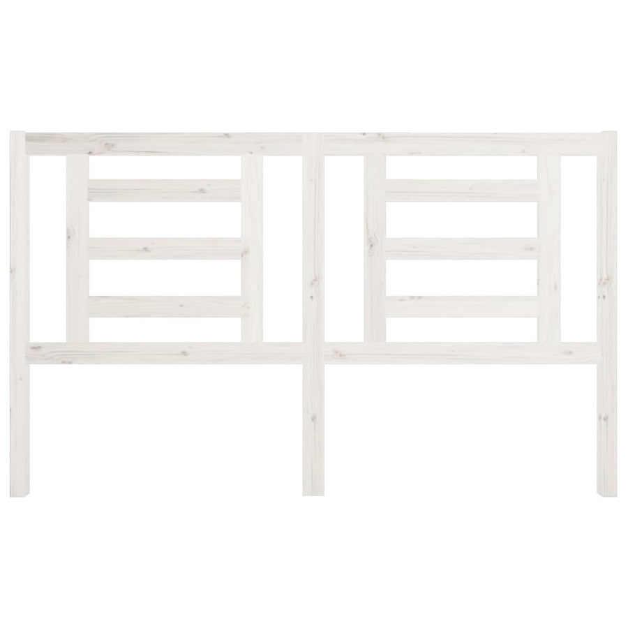 Hoofdbord 166X4X100 Cm Massief Grenenhout Wit