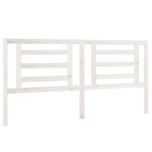 Hoofdbord 186X4X100 Cm Massief Grenenhout Wit