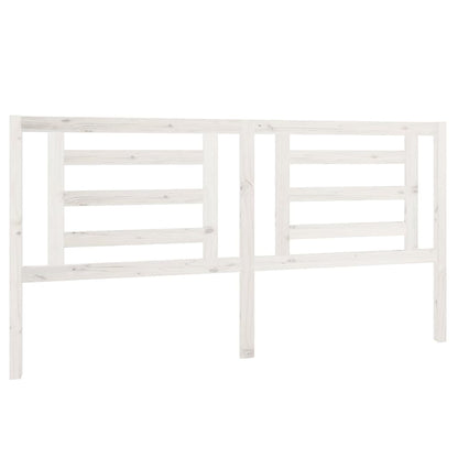 Hoofdbord 186X4X100 Cm Massief Grenenhout Wit