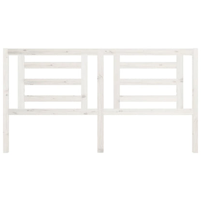 Hoofdbord 186X4X100 Cm Massief Grenenhout Wit