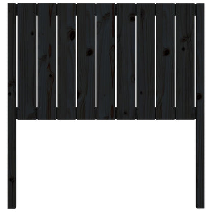 Hoofdbord 95,5X4X00 Cm Massief Grenenhout 95.5 x 100 cm Zwart