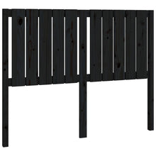 Hoofdbord 25,5X4X00 Cm Massief Grenenhout 125.5 x 100 cm Zwart