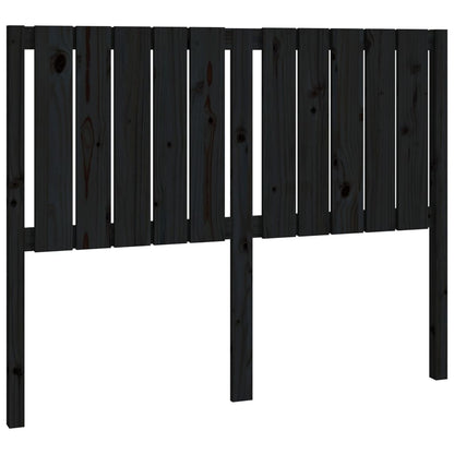 Hoofdbord 25,5X4X00 Cm Massief Grenenhout 125.5 x 100 cm Zwart