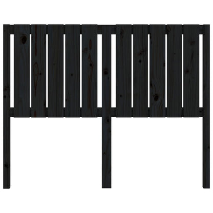 Hoofdbord 25,5X4X00 Cm Massief Grenenhout 125.5 x 100 cm Zwart
