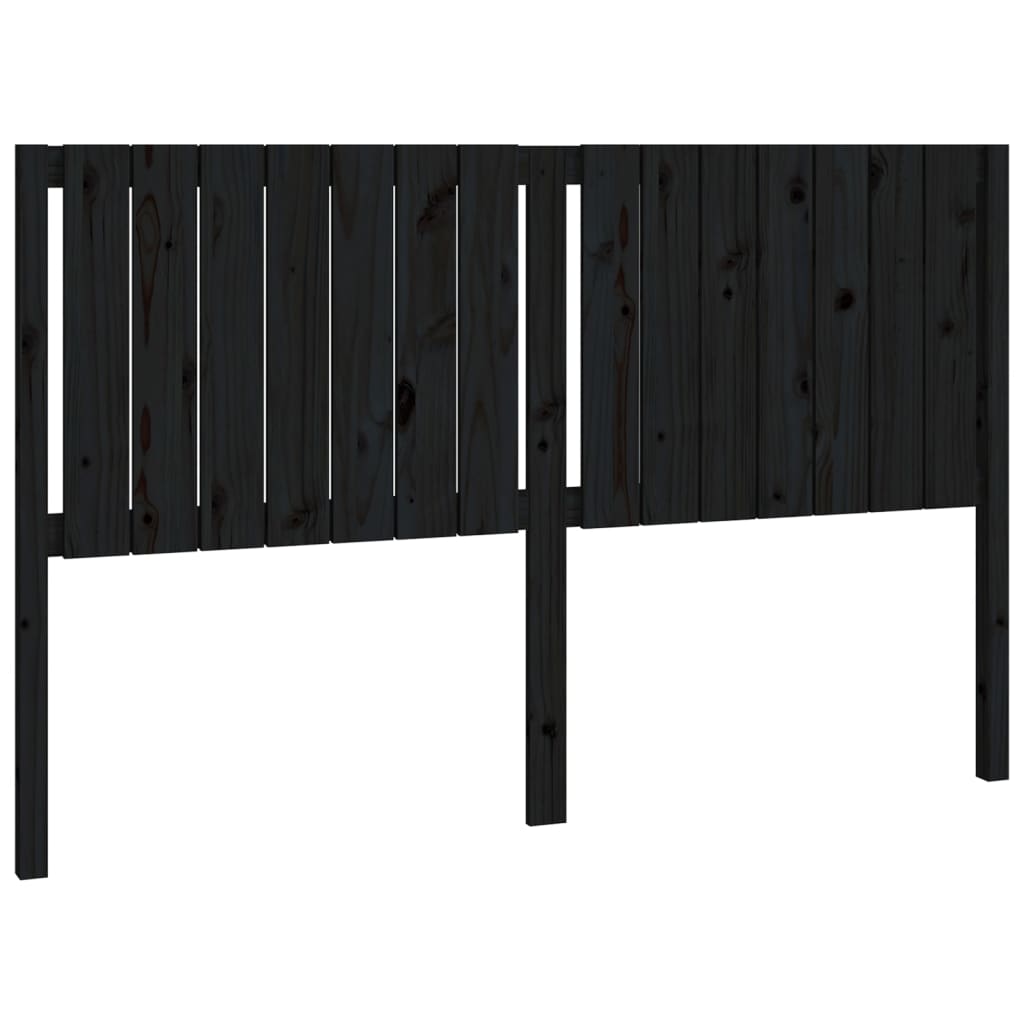 Hoofdbord 65,5X4X00 Cm Massief Grenenhout 165.5 x 100 cm Zwart