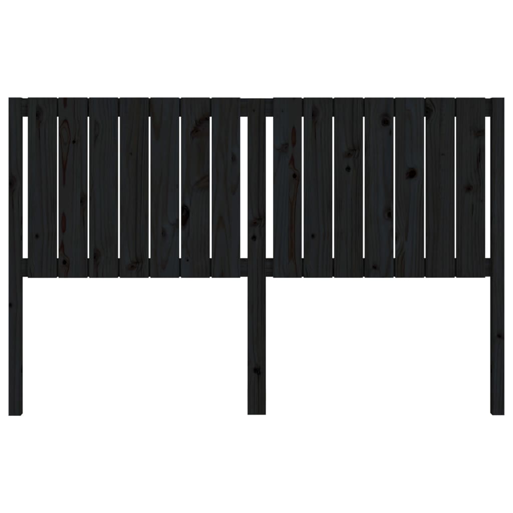 Hoofdbord 65,5X4X00 Cm Massief Grenenhout 165.5 x 100 cm Zwart