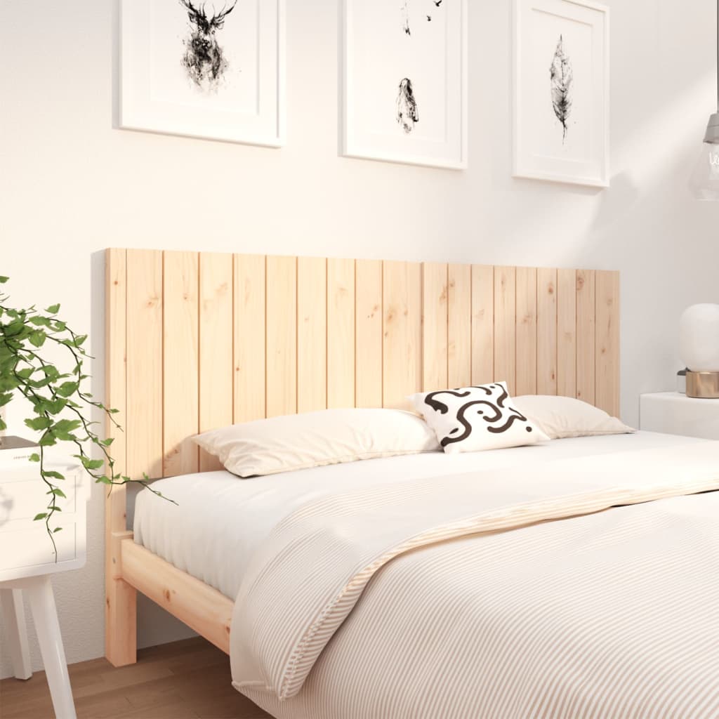 Hoofdbord 85,5X4X00 Cm Massief Grenenhout 185.5 x 100 cm Naturel