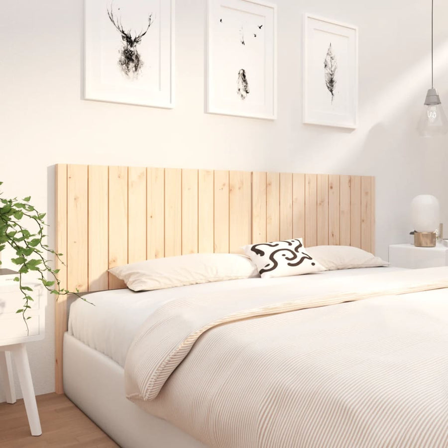 Hoofdbord 205,5X4X00 Cm Massief Grenenhout 1 205.5 x 100 cm Naturel