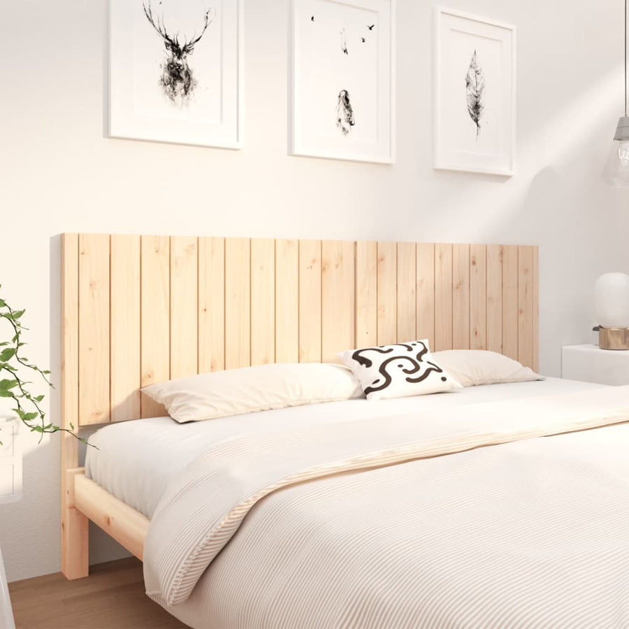 Hoofdbord 205,5X4X00 Cm Massief Grenenhout 1 205.5 x 100 cm Naturel